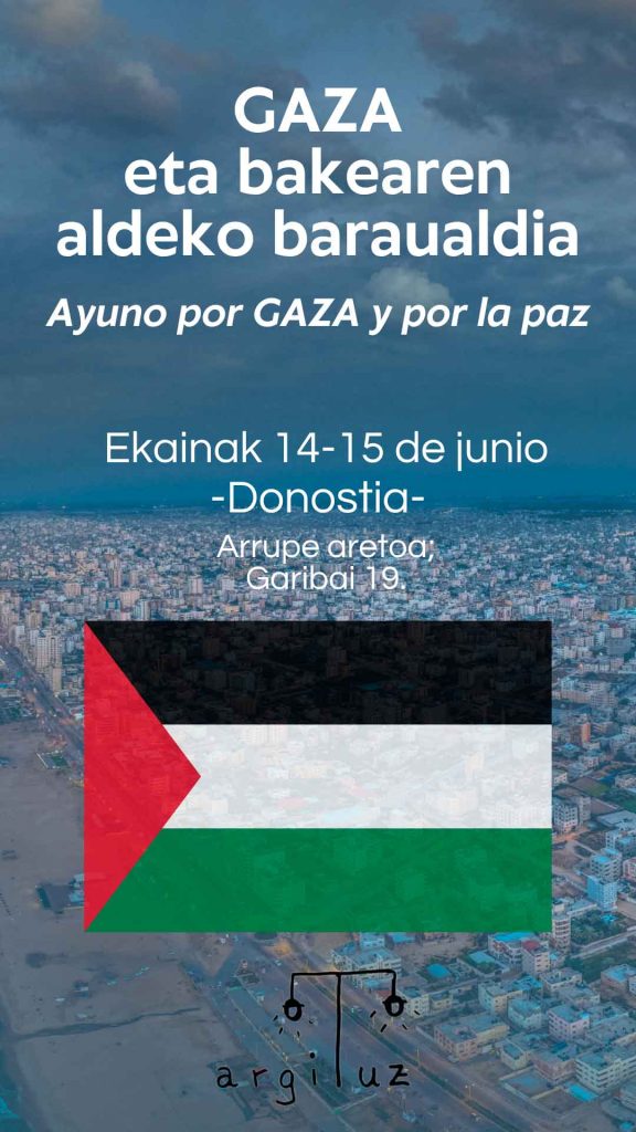 Ayuno por Gaza y por la paz